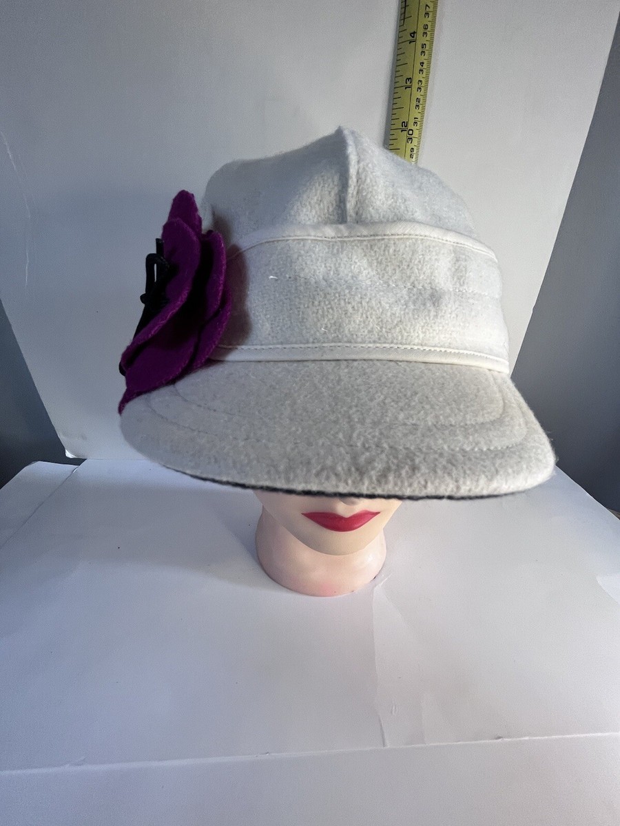 Stormy Kromer Hat 7 1/8 Winter Cap Womens White Fuchsia  display picture 3