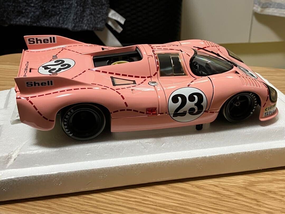 1/18 MINICHAMPS Porsche 917 20 Pink Pig #23 w/ Box From 1/18 MINICHAMPS Porsche 917 20 Pink Pig #23 w/ Box From