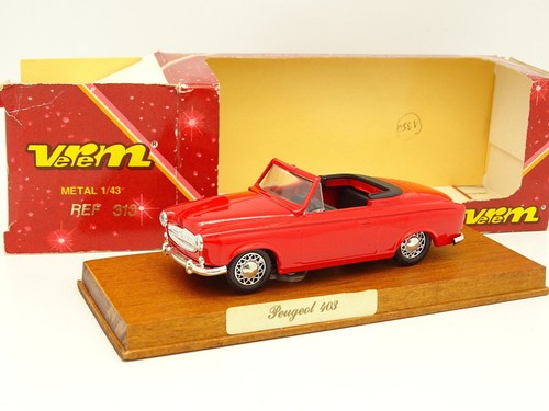 Verem 1/43- Peugeot 403 Cabriolet Rojo