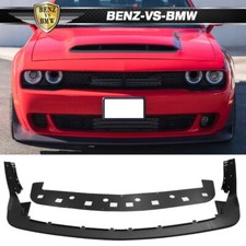 For 18-23 Dodge Challenger Demon Widebody Dm Style Front Lip Textured Black Pp For 18-23 Dodge Challenger Demon Widebody Dm Style Front Lip Textured Black Pp