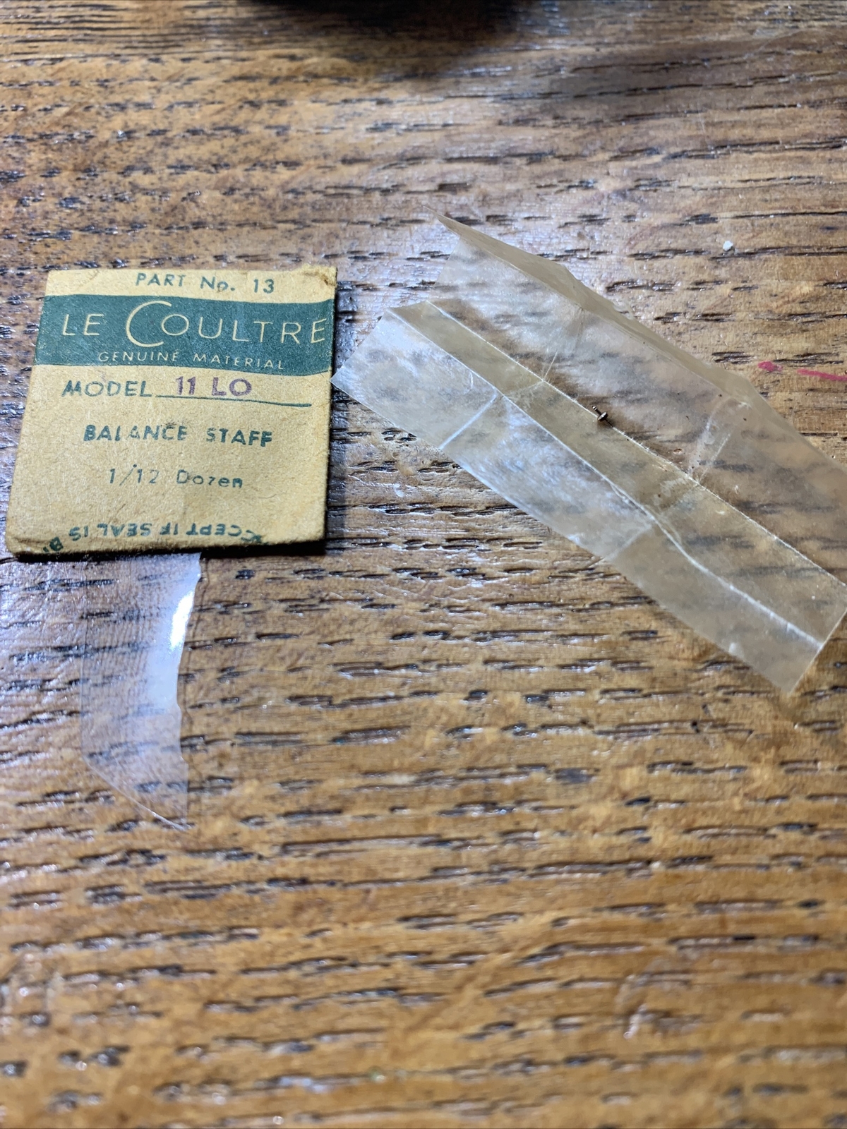 1940s LeCoultre Vintage Watch Part *** Balance Staff*** image 2