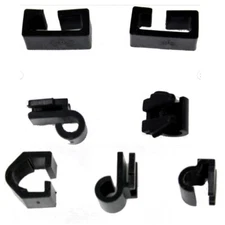 1969 - 1973 Corvette Right RH + Left LH Washer Nozzle Tube Clips FULL SET of 7