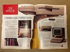 The Apple 2C Vintage advertisement 1984. MINT. Rarely seen Canadian Ad !