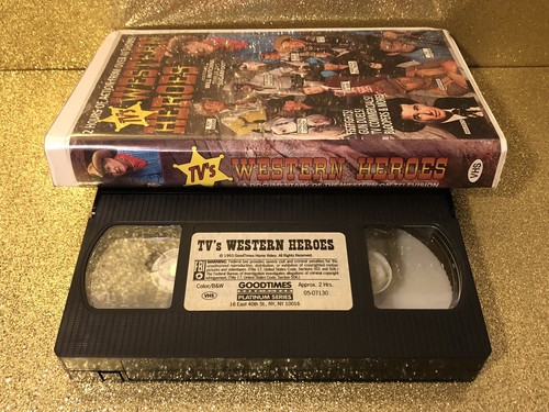 TV'S WESTERN HEROES Clamshell VHS~Lone Ranger, Roy Rogers etc~2 Hours of Footage - Picture 3 of 3
