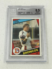 1984 Topps Football John Elway Rookie RC #63 BGS 8.5 NM MT+ MS158