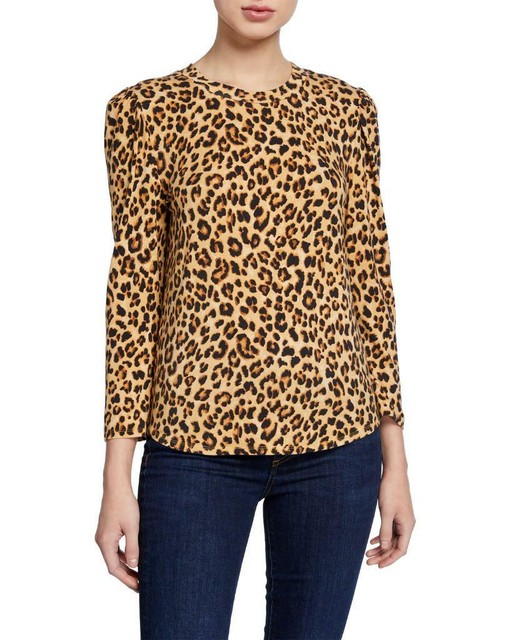 veronica beard leopard top