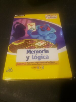 Memoria Y Logica PC CD-Rom Win 98 ME XP Ages 4 To 8 Juega Y Aprende Memory Logic