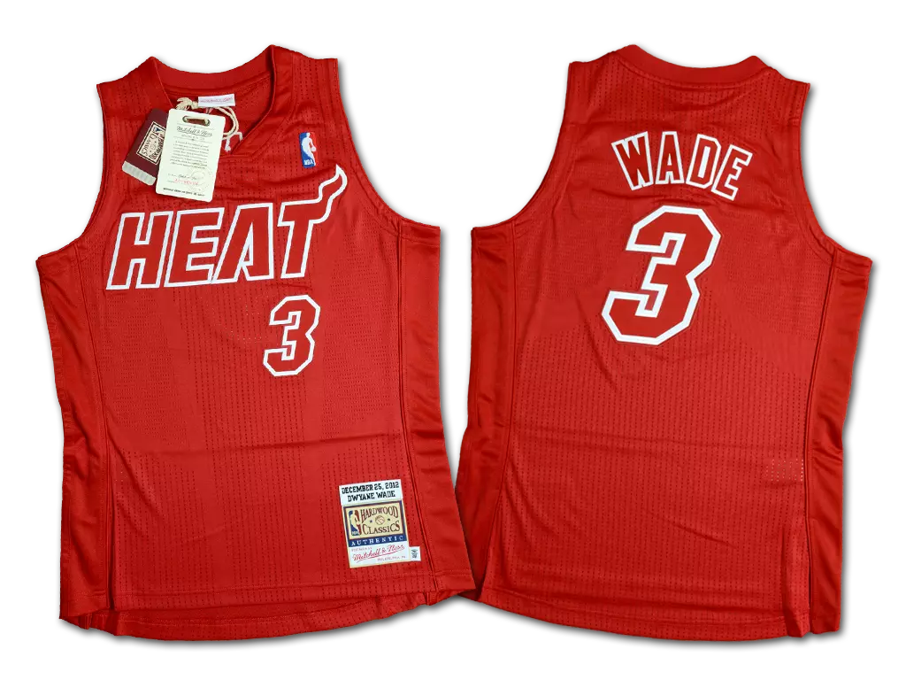 Mitchell Ness Miami Heat Dwyane Wade 2012 Christmas Day Authentic Jersey