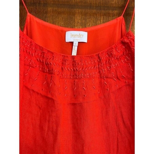 Laundry by Shelli Segal Women's Red Sleeveless Knee Length Dress Size 4 - Picture 2 of 6