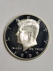 1999 s silver proof kennedy half dollar