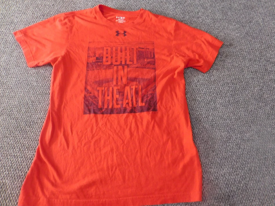 Atlanta Braves Shirt mens Medium Red MLB Under Armour Graphic baseball - Image 2 of 4