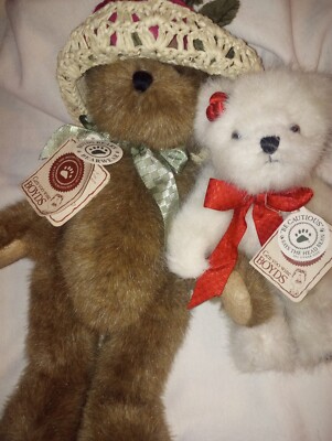 Boyds Bears Adeline Labearsley & Holiday B Beasley Lot Of 2 Collectable Perfect 