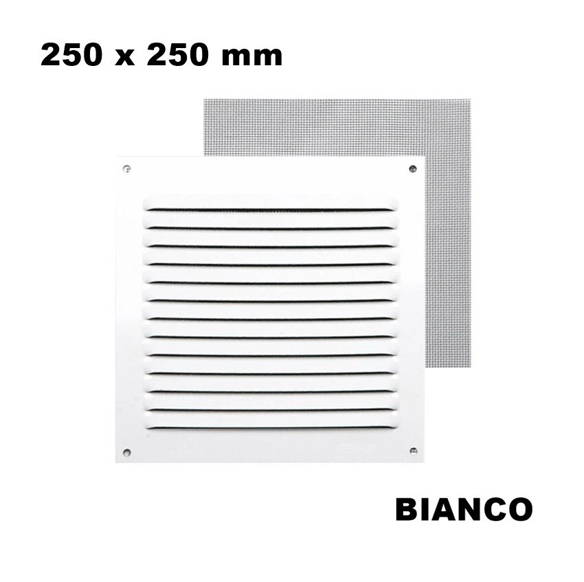 Griglia Di Ventilazione In Metallo Nero – 200 Mm X 100 Mm - Foto 12