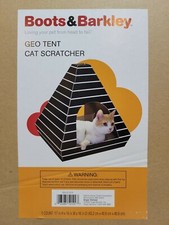 Boots Barkley Geo Cat Tent Black/White Scratching Surface Nap Space New