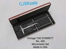 Vintage THE STARRETT Co. No.440 Micrometer Set Made in USA (USED).