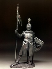 Tin toy soldiers Komtur Teutonic Order 13 century 54 mm figurine metal