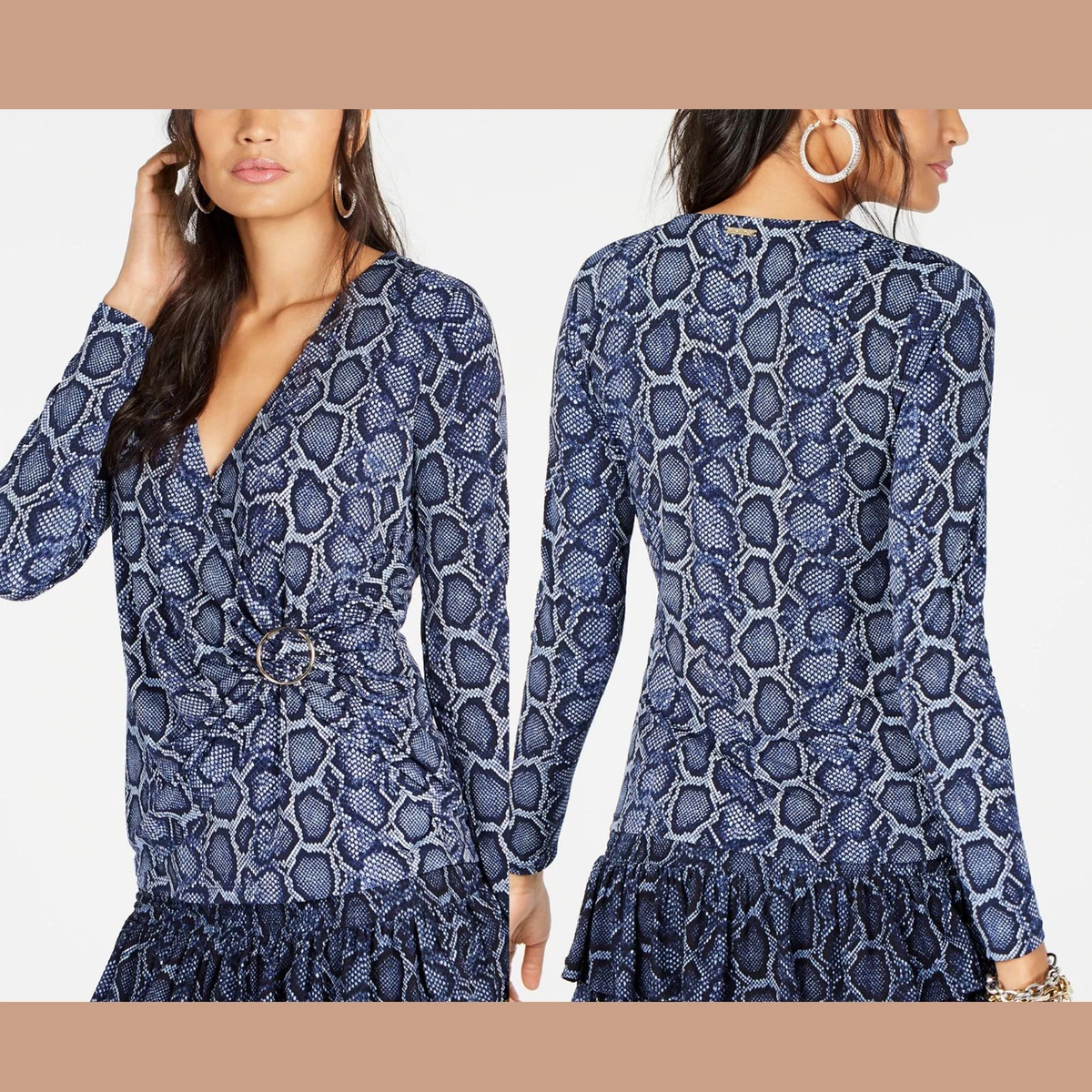 Michael kors python navy deals