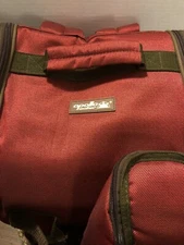 Apollo walker 2 Person Red Picnic Backpack with Cooler Compartment Insulated