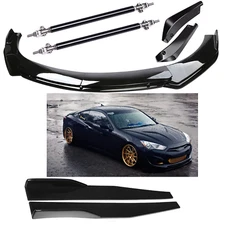 Front Bumper Lip Splitter Spoiler Body Kit Side Skirt For Hyundai Genesis Coupe
