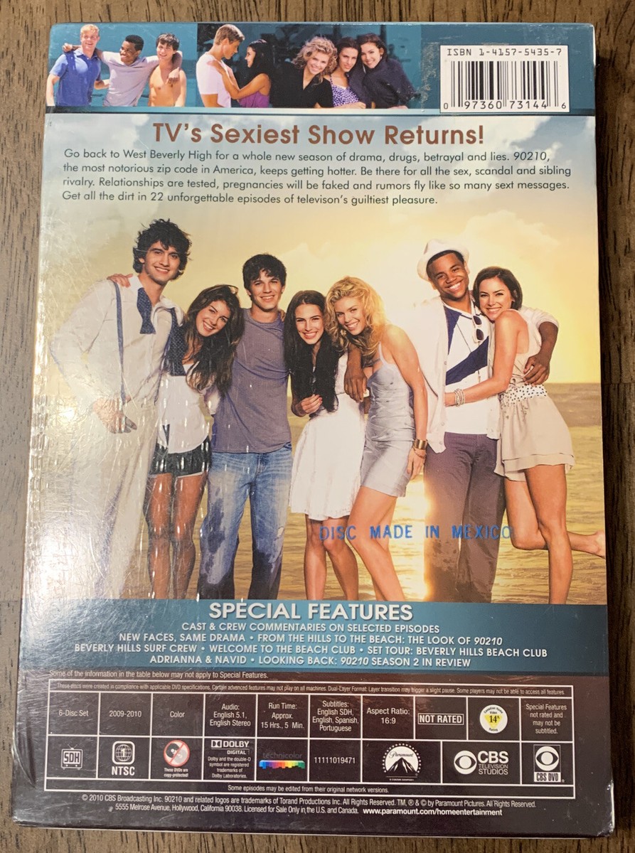 90210: The Second Season (DVD, 2010, 6-Disc Set) Brand new