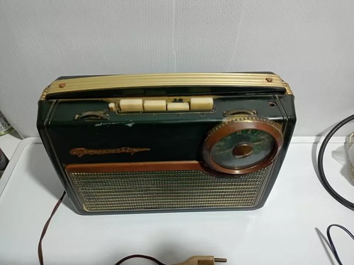 1959 VINTAGE POSTE RADIO PORTABLE valise GRUNDIG TEDDY-BOY TSF - Bild 3 von 4