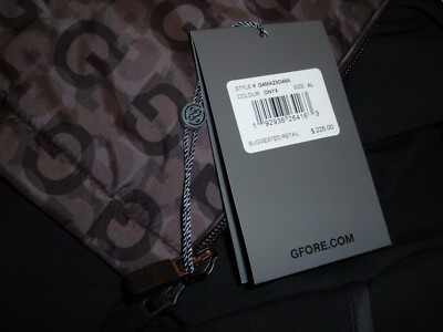 G/FORE Men's Golf Full Zip Lightweight Vest Size XL G4 Logo for