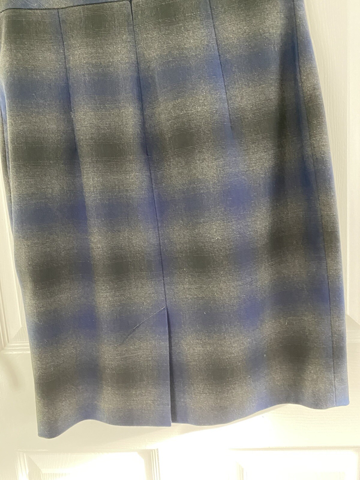 Bravissimo Woman’s Blue & Grey Tartan Dress - Size 14sc VGC image 6