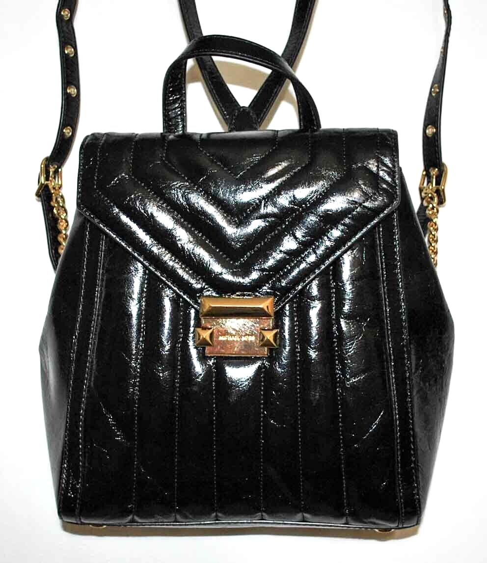 Michael Kors Whitney Medium Backpack Quilted/in Luxe Black  display picture 1