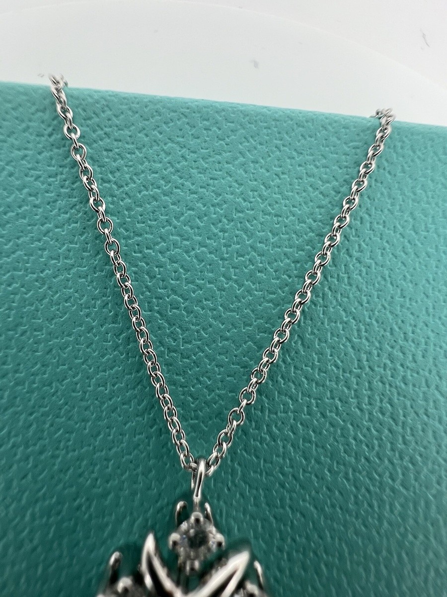 Tiffany & Co 18金ダイヤモンドlynn TIFFANY & CO Jean Schlumberger Lynn Pendent 18kt, 0. 21 ct