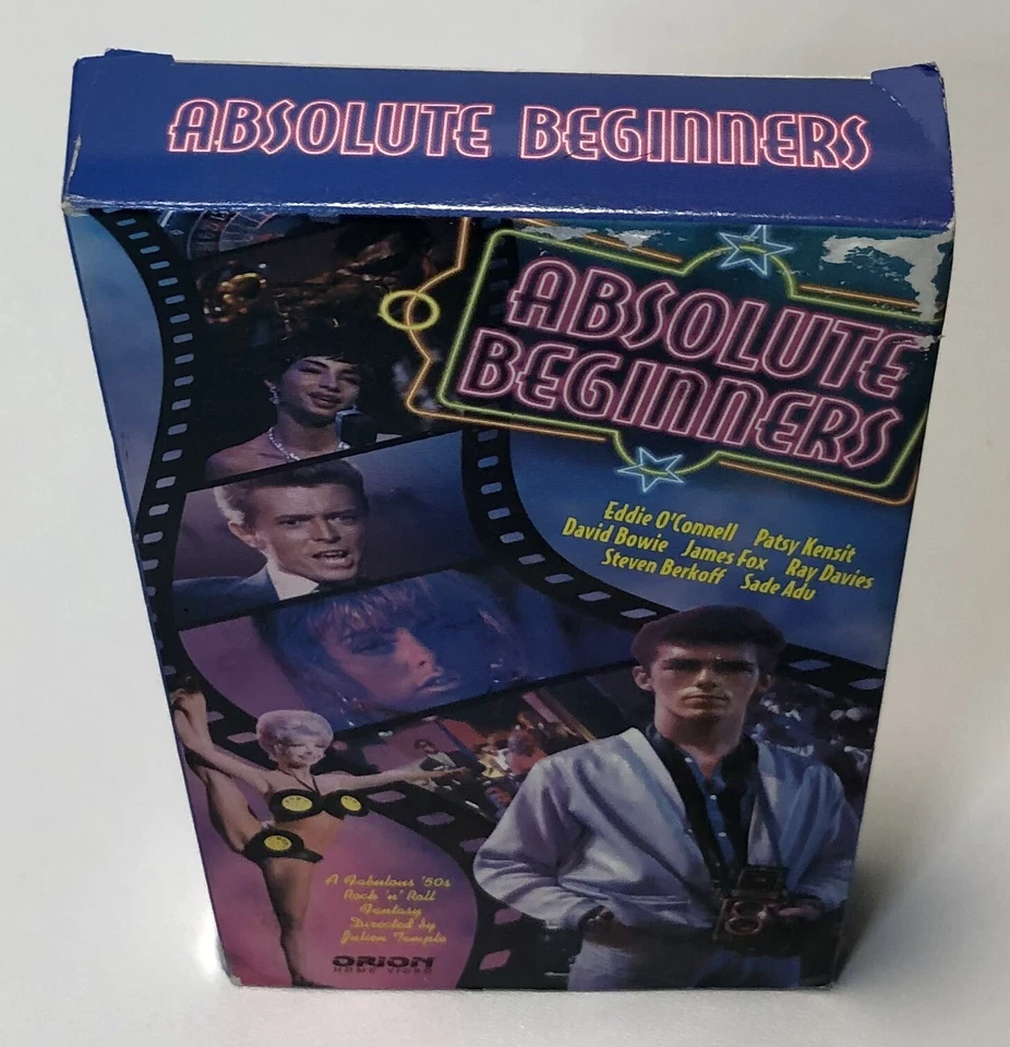 Absolute Beginners Vintage VHS Tape David Bowie 1986 Movie - Image 3 of 4