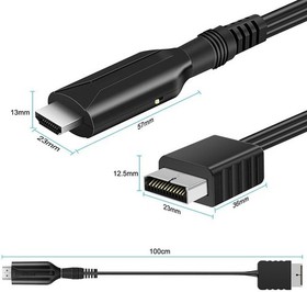 For Sony PS1 PS2 to HDMI Adapter Cable Game Console Audio Video Converter Lot