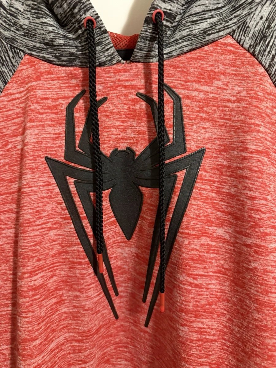 Marvel Spider-Man Rojo y Gris Raglán Jersey Sudadera con Capucha Talla XXL