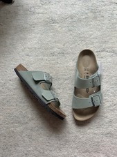 NEW Birkenstock Arizona BS Pure Sage Nubuck Leather Green 39 8-8.5 Narrow