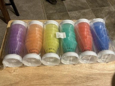 Lot Of 36 Multicolor Badminton Birdies Shuttlecocks BSN Sports NEW