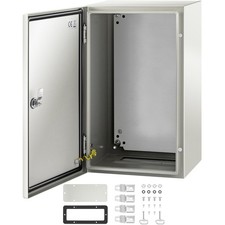 20x12x10'' Sealed Steel Electrical Enclosure with Mounting Plate