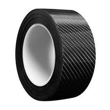 Car Door Edge Guards Door Sill Protector 5D Carbon Fiber Car 2In x 33Ft Black