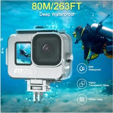 GoPro Hero 13/12/11/10/9 Black Diving Case, 80M Waterproof 