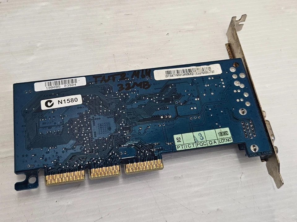 NVIDIA Riva TNT2 M64, 32MB SDR, 64 BIT, AGP 2x/4x, GigaByte GA-622-32C, WORKING - Image 4 of 4