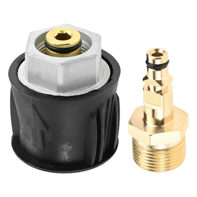 #ad #ad High Pressure Washer Quick Connect Adapter Brass M22 14mm Hose Quick Connector $12.59