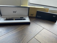 Montblanc Meisterstuck 164 Classique Ballpoint Pen Black Gold (check description