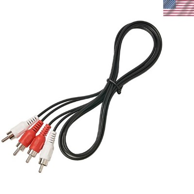 Tangle-Free 5 FT RCA Male to Male Cable - Perfect for Home Audio Systems