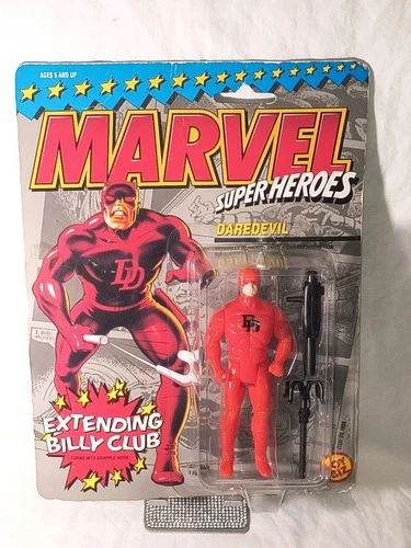 Vintage Marvel Super Heroes DAREDEVIL Action Figure ToyBiz 1990 Comic book hero