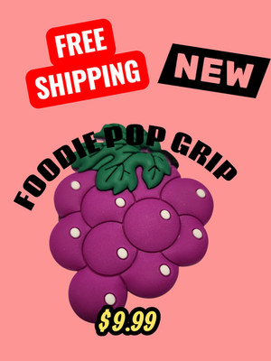 Grapes foodie pop grip, for everyone who likes grapes!