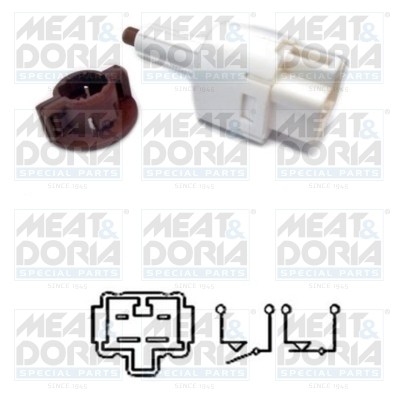 35071 BRAKE LIGHT SWITCH STOP MEAT & DORIA FOR CITROËN C1,C1 II 1L,1.4L,1.2L - Picture 2 of 5