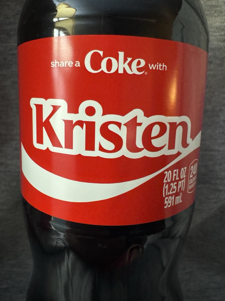 Share a Coke with Kristen 2025 Personalized Gift Coca~Cola Bottle