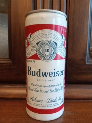 Budweiser 16 Ounce Aluminum Vintage Beer Can