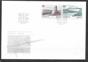 Sweden 2 FDCs, Sc 2514 a&b & 2082&2083, Lot #560