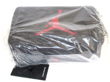 Nike Air Jordan Black Gray Shoe Bag Soft Case Jumpman Zipper Closure Brand NEW