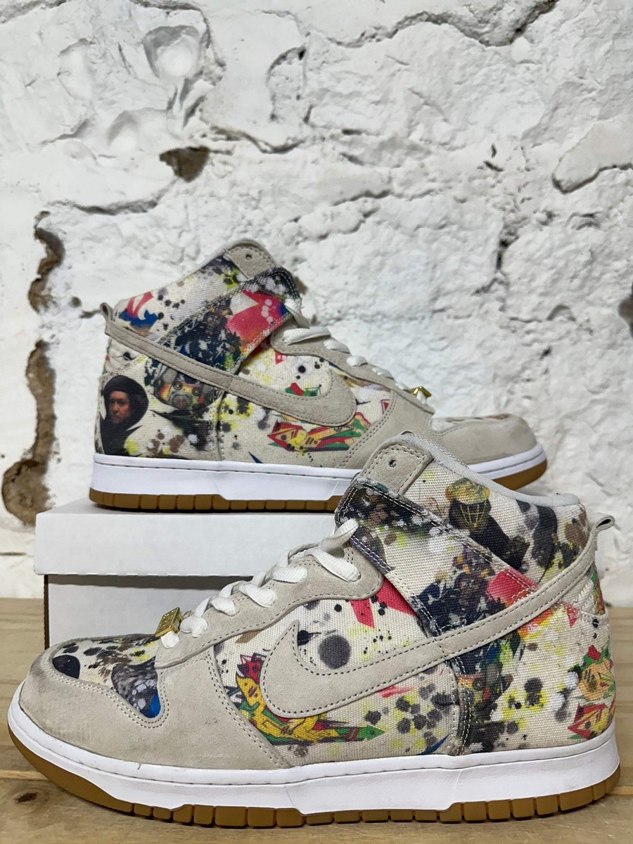 Nike SB Dunk High Supreme Rammellzee Men’s Size 13 Pre-owned Sneakers  FD8779-100