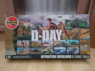Vintage Airfix D-Day Operation Overlord Maßstab 1:76 Nr. A50064 Neu 